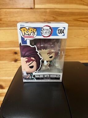 Funko Pop! Tanjiro with Noodles - Purple Hair, Green Outfit